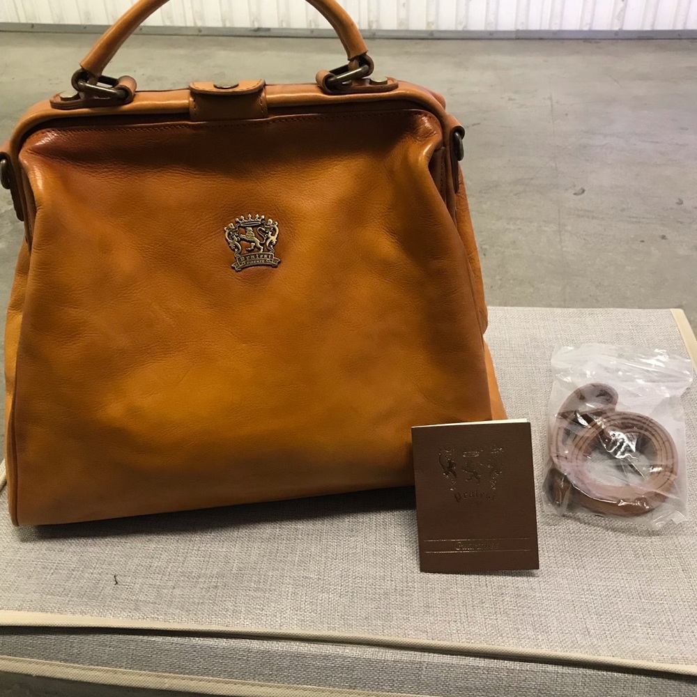 Pratesi Italian Leather Bag with Tags